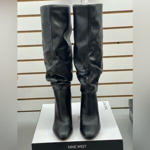 Nine West Black Heeled Boots